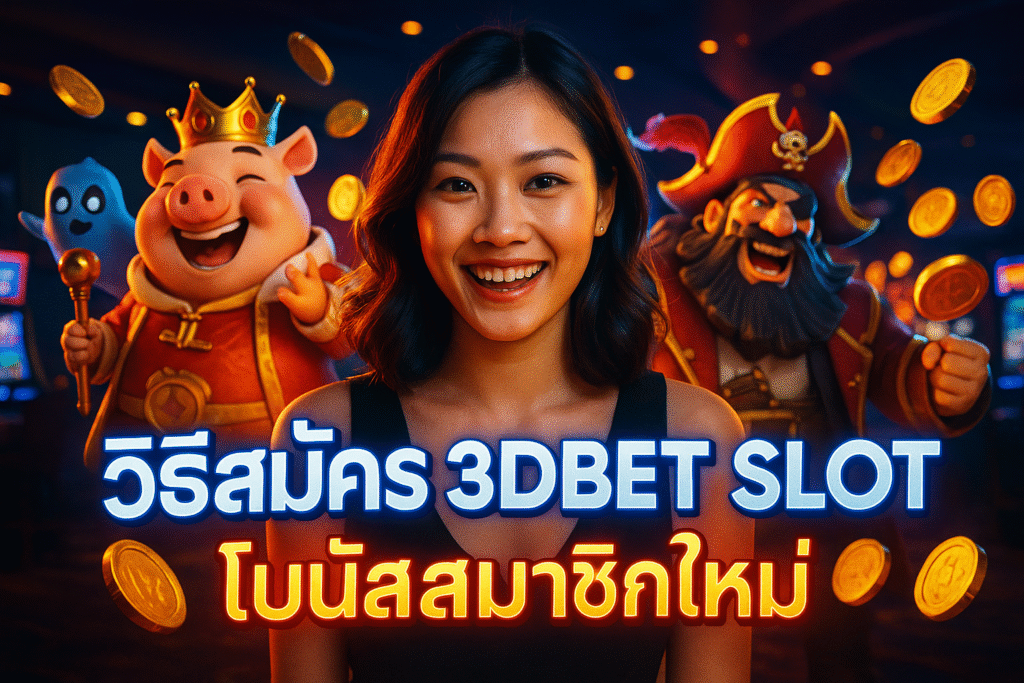 วิธีสมัคร 3DBET SLOT & โบนัสสมาชิกใหม่